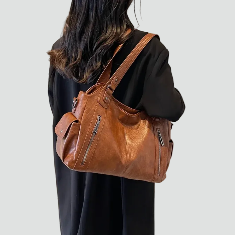 Grand sac femme similicuir bandoulière quotidien bureau voyage