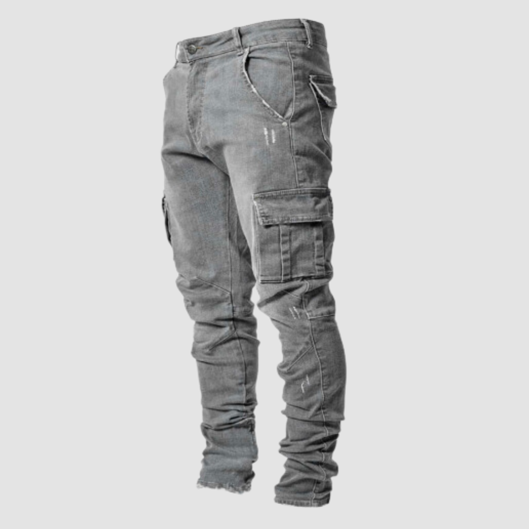 Vaqueros elásticos ultracómodos para hombre, de corte informal
