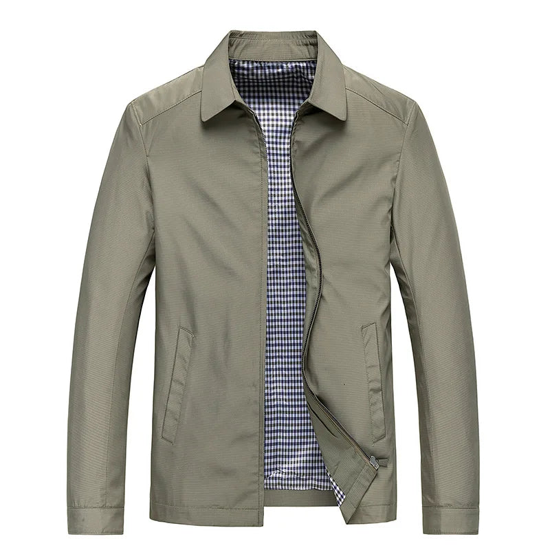 Veste homme casual minimaliste zippée coupe détendue quotidien