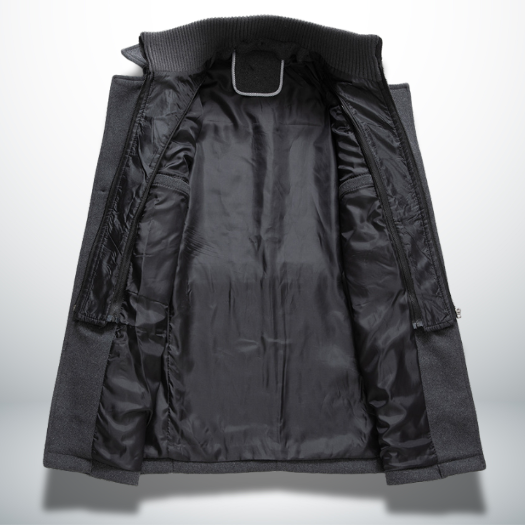 Manteau homme smart casual boutonnage coupe ajustée