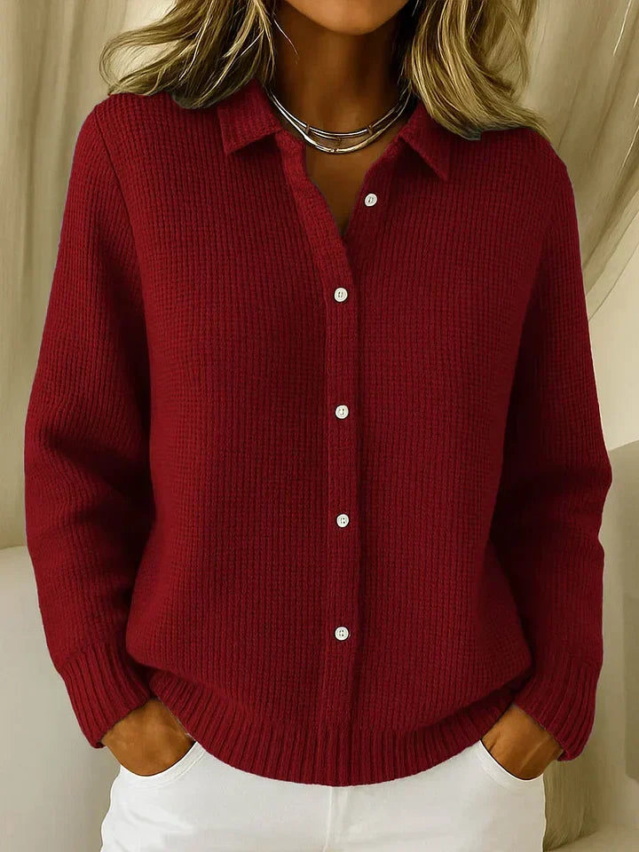 Cardigan da donna in maglia, comodo e oversize
