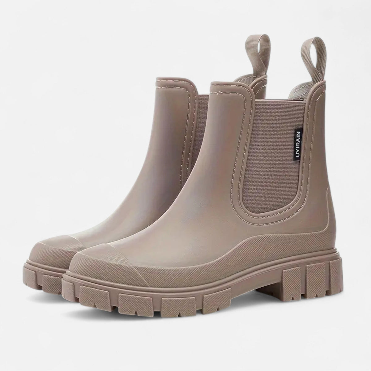 Botas de lluvia impermeables para mujer, elegancia clásica e intemporal