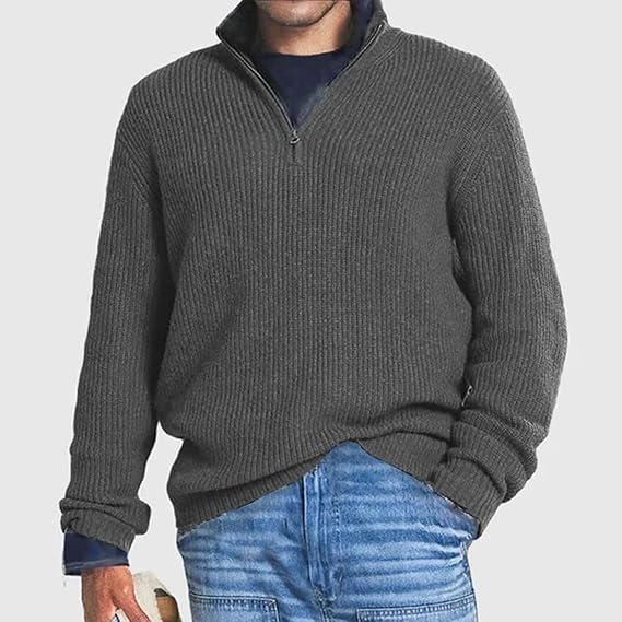 Pull hiver homme chaud maille épaisse style décontracté