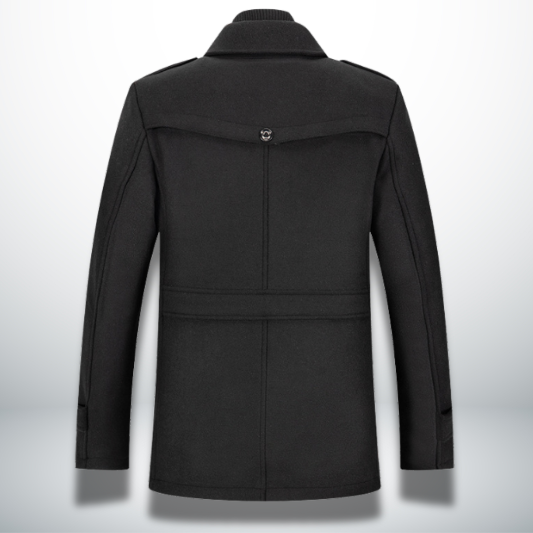 Manteau homme smart casual boutonnage coupe ajustée