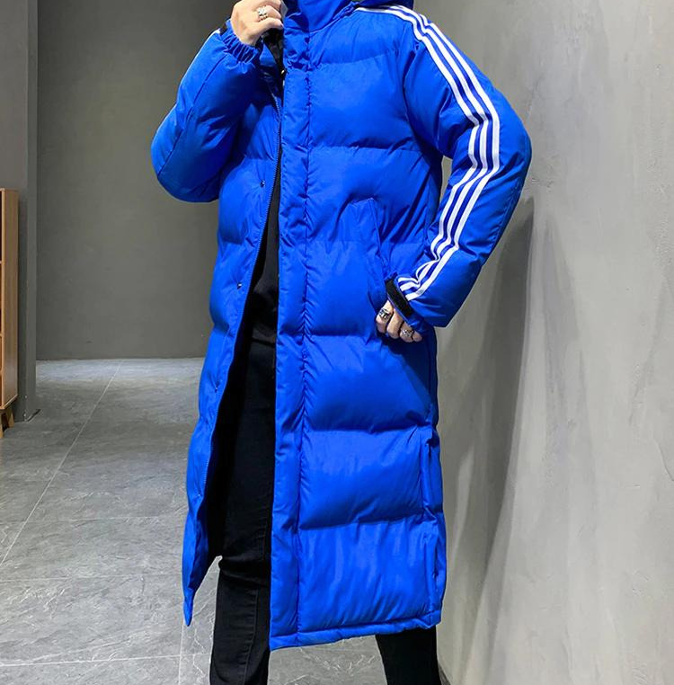 Manteau long homme capuche protection hivernale maximale