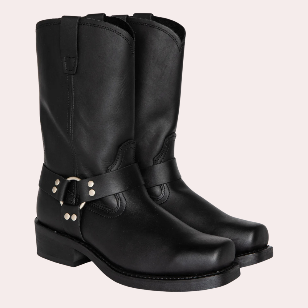 Pánské westernové boty z patinované kůže, autentický rodeový styl