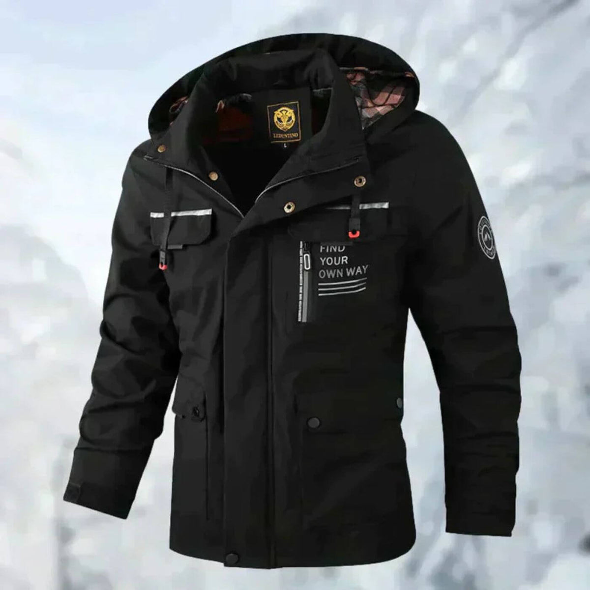 Chaqueta funcional impermeable y cortavientos para hombre, ideal para actividades al aire libre