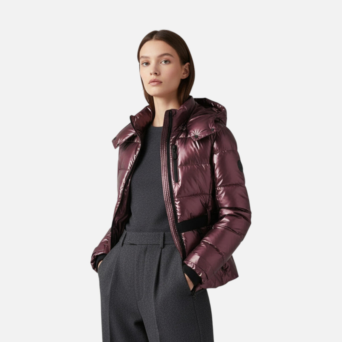 Chaqueta de esquí entallada para mujer, impermeable, elegante y de alto rendimiento