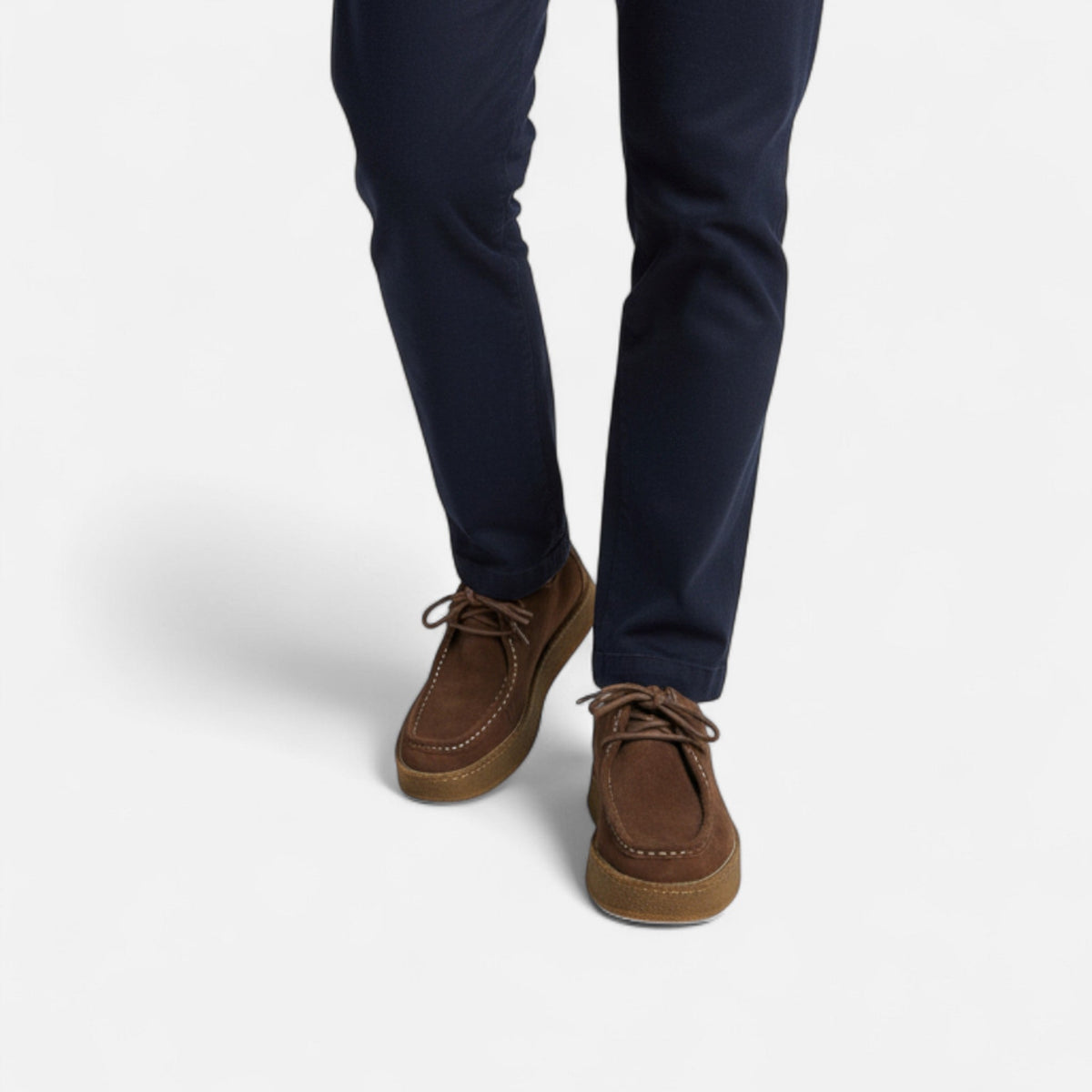 Zapatos Oxford de ante para hombre, de corte refinado y confección artesanal