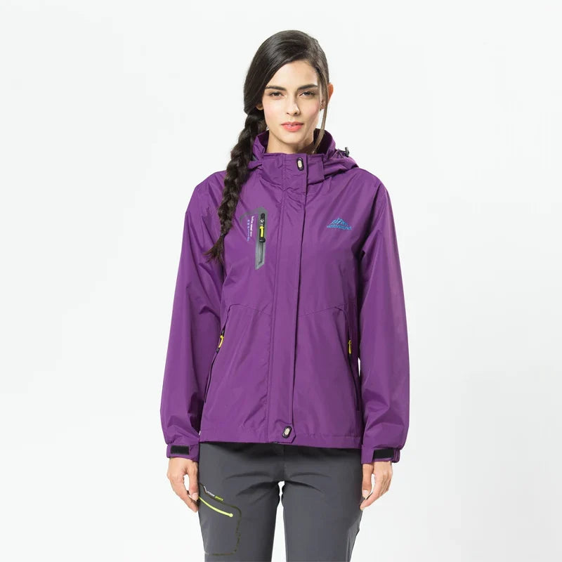 Veste randonnée femme imperméable capuche amovible respirante
