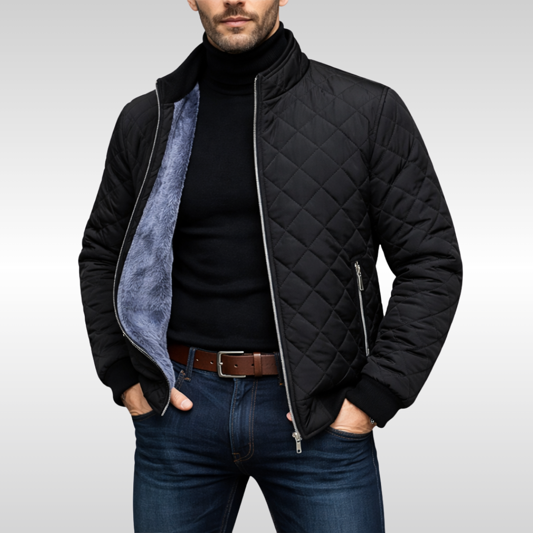 Veste matelassée homme chaleur fiable coupe classique