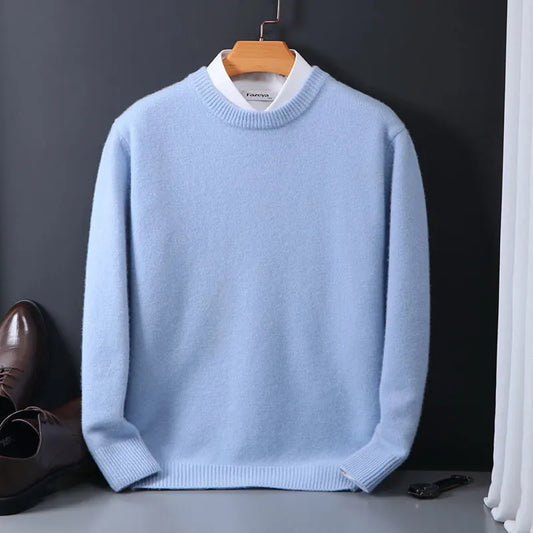 Maglione da uomo Oliver in cashmere, elegante, dal taglio classico e lussuoso