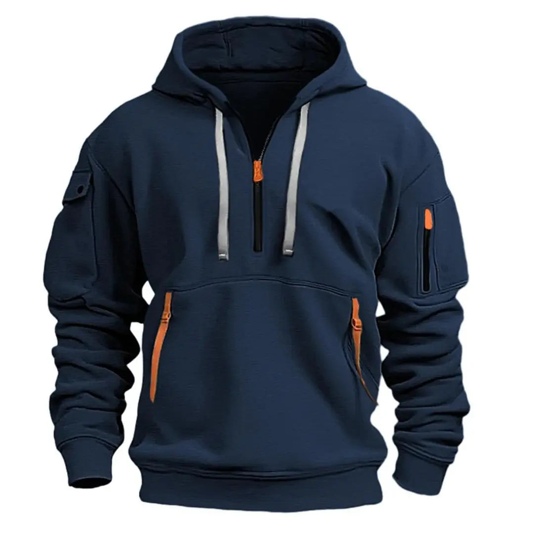 Sudadera cómoda, funcional e informal con capucha para hombre