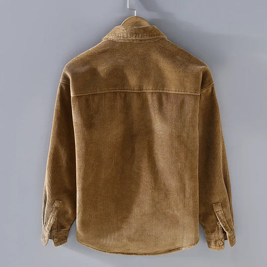 Chaqueta de pana cálida para hombre Peter, abotonada para el invierno
