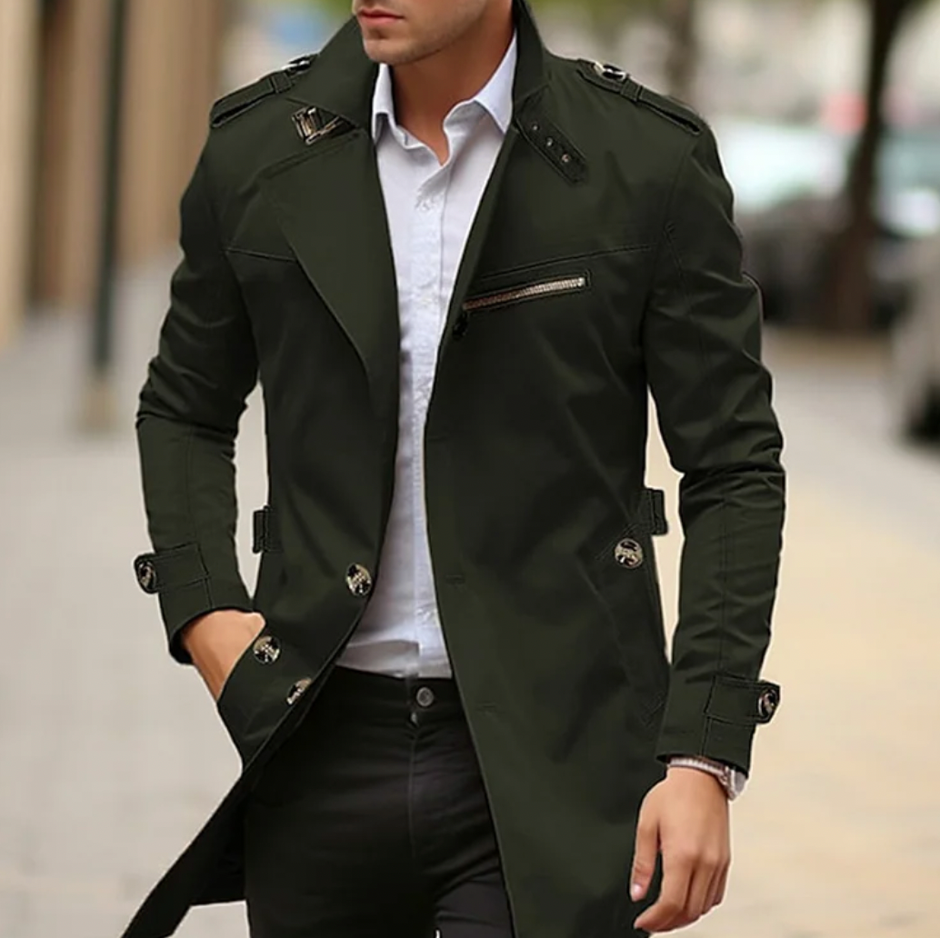 Trench homme urbain élégant coupe moderne mi-saison Jules