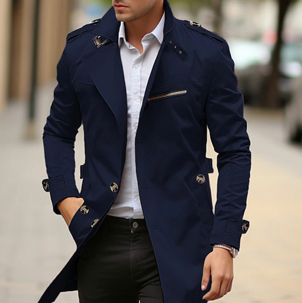 Trench homme urbain élégant coupe moderne mi-saison Jules
