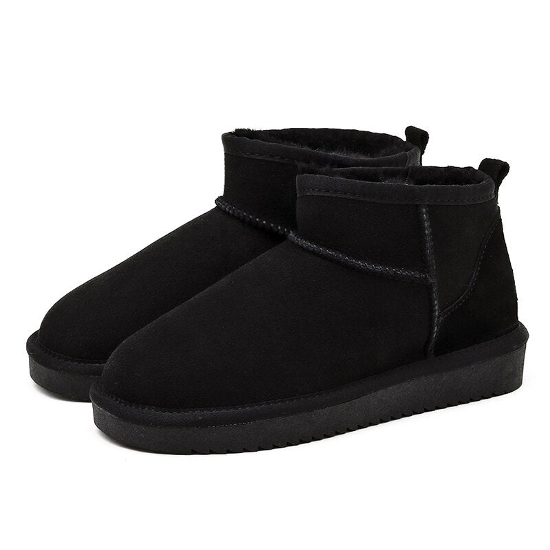 Botas de mujer con forro cálido, suela estable y fáciles de poner