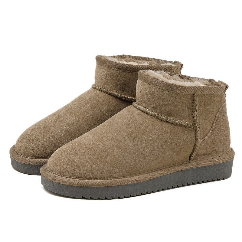 Botas de mujer con forro cálido, suela estable y fáciles de poner