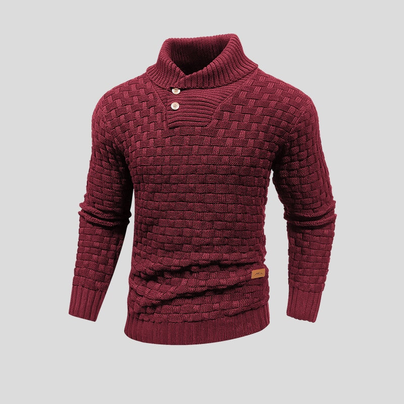 Pull homme thermique tricoté isolation chaleur hiver