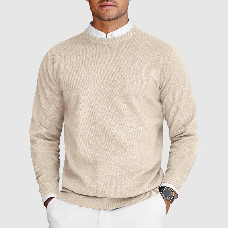Jersey intemporal y versátil para hombre, de punto cómodo para el día a día