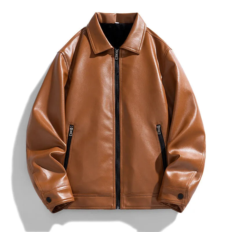 Blouson cuir homme style bomber intemporel robuste élégant