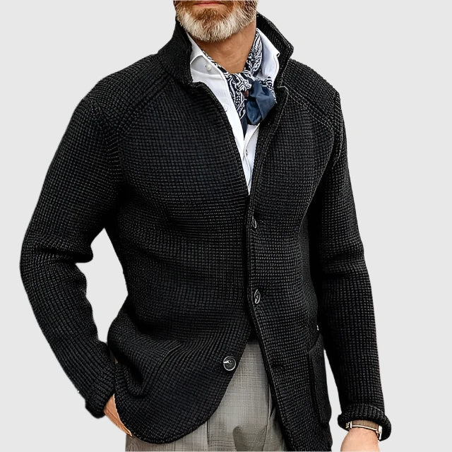 Cardigan homme maille intemporelle col V élégance raffinée