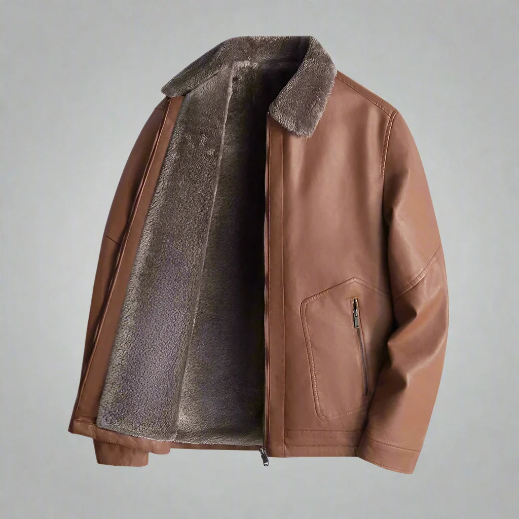 Veste cuir homme style cavalier robuste caractère affirmé