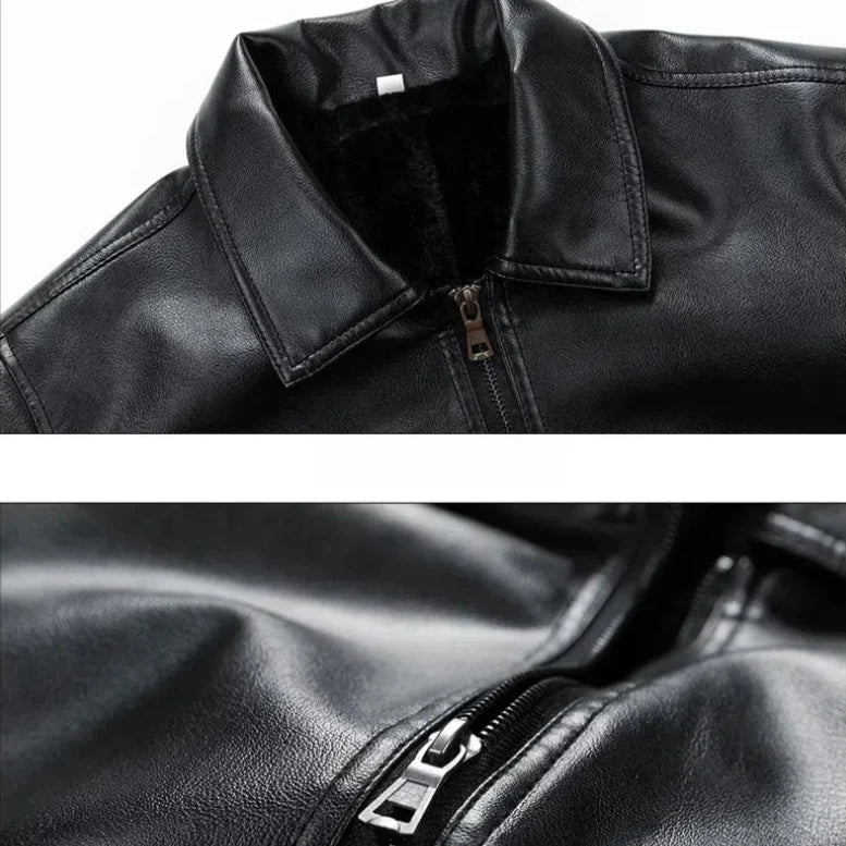 Blouson cuir homme style bomber intemporel robuste élégant