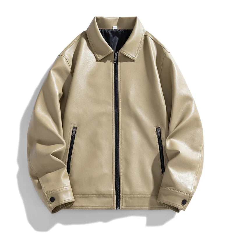 Blouson cuir homme style bomber intemporel robuste élégant