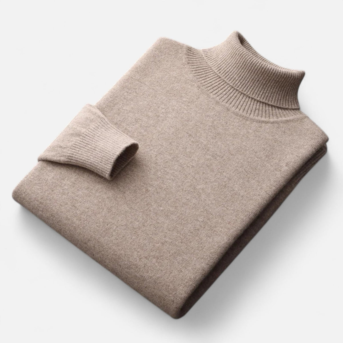Col roulé homme laine pure artisanale chaleur raffinée hiver