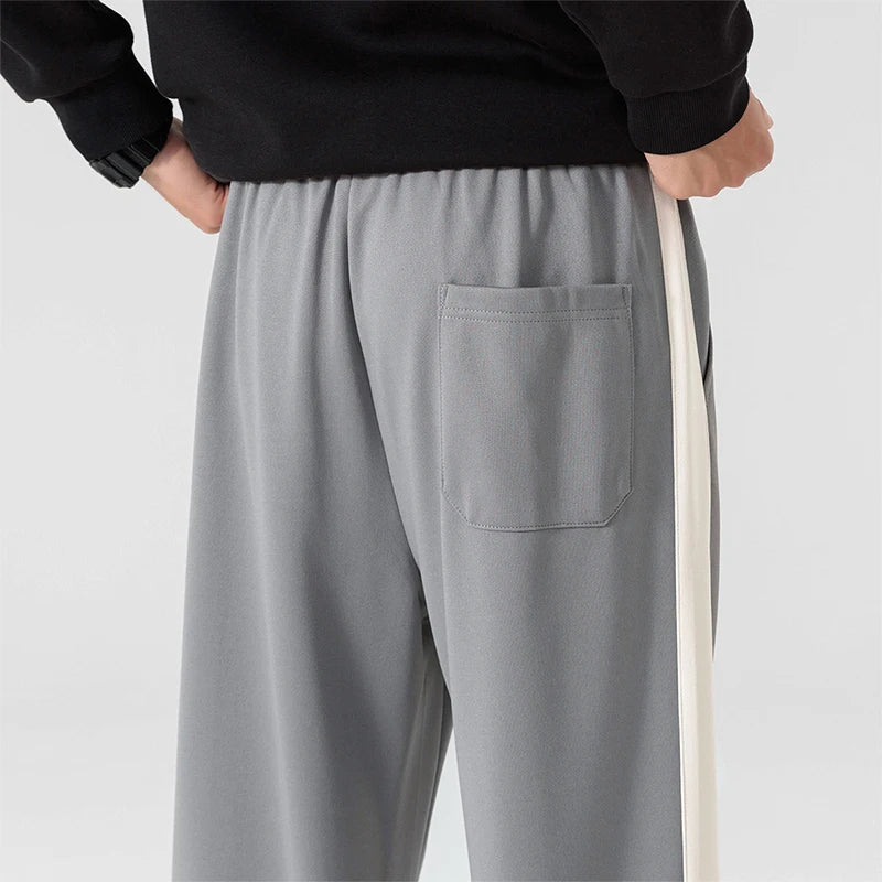 Pantalón ligero y transpirable para hombre, de corte holgado, con bolsillos, para estar en casa