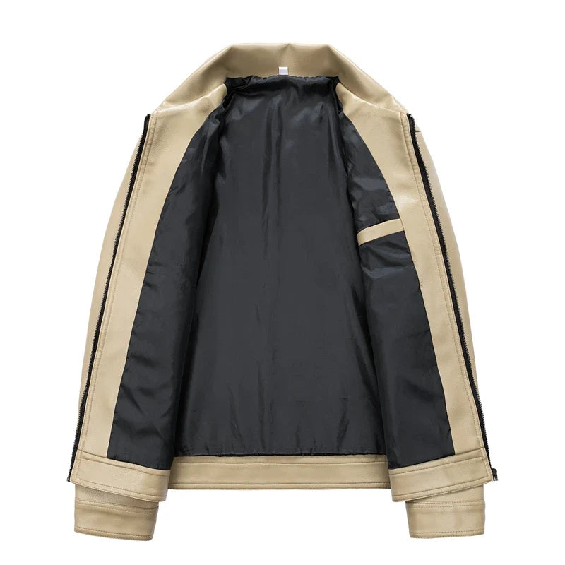 Blouson cuir homme style bomber intemporel robuste élégant