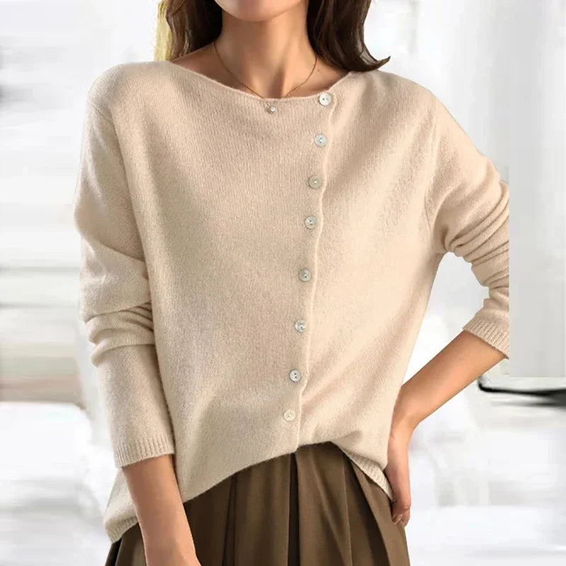 Maglione da donna Gabrielle in cashmere lavorato a maglia, caldo, raffinato e morbido