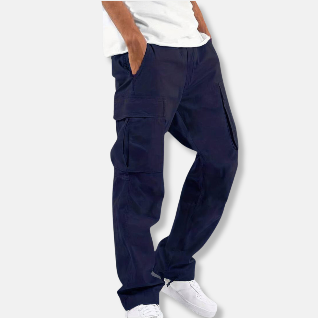 Pantalon Cargo en Coton Taille à Cordon pour Homme