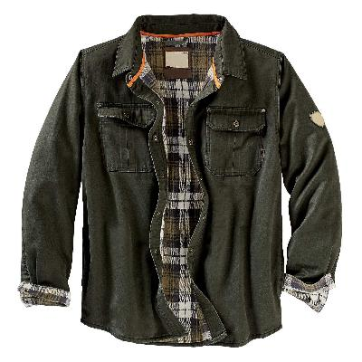 Men’s waxed fabric trucker jacket, waterproof and wind-resistant