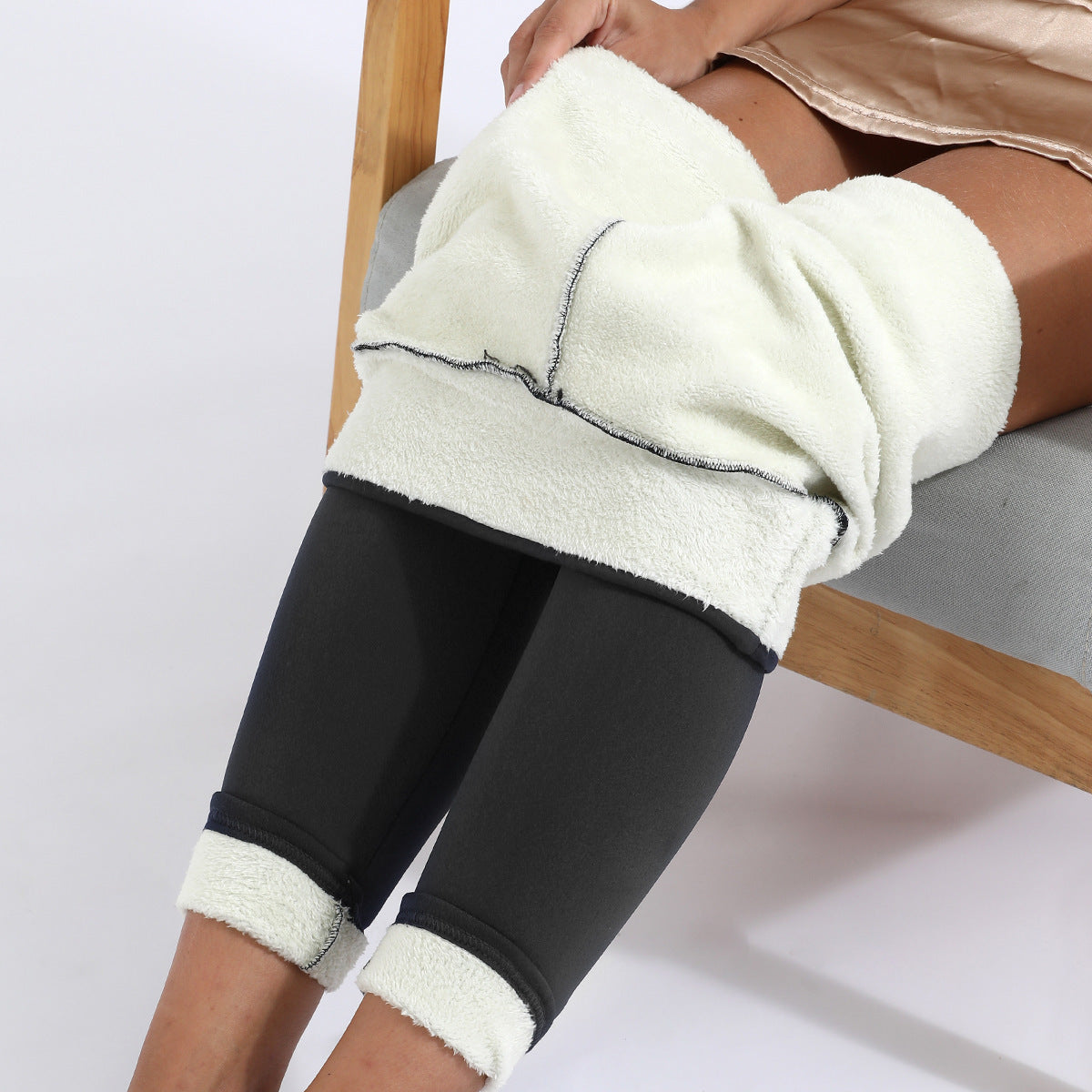 Leggings de mujer con forro polar, cálidos y cómodos para el invierno