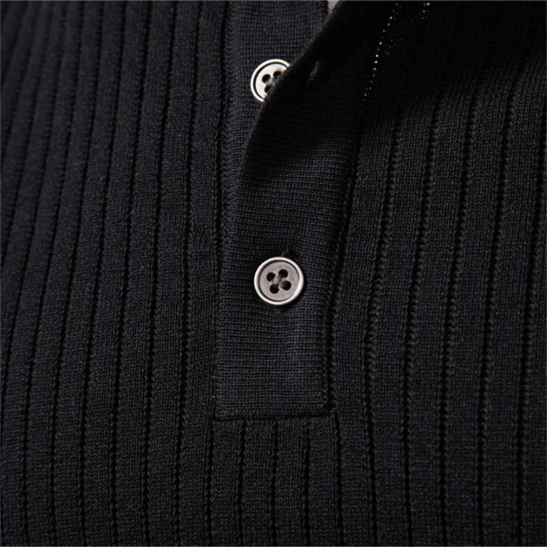 Pull homme col rond boutonné usage quotidien confort smart