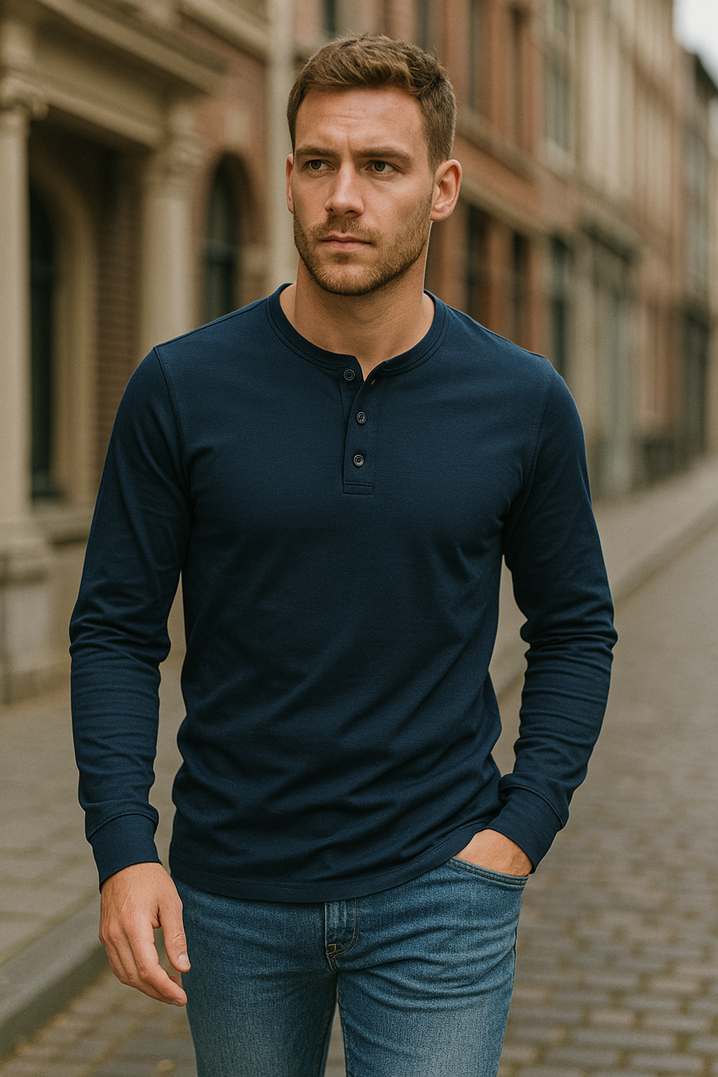 Chemise manches longues homme boutonnée casual confortable