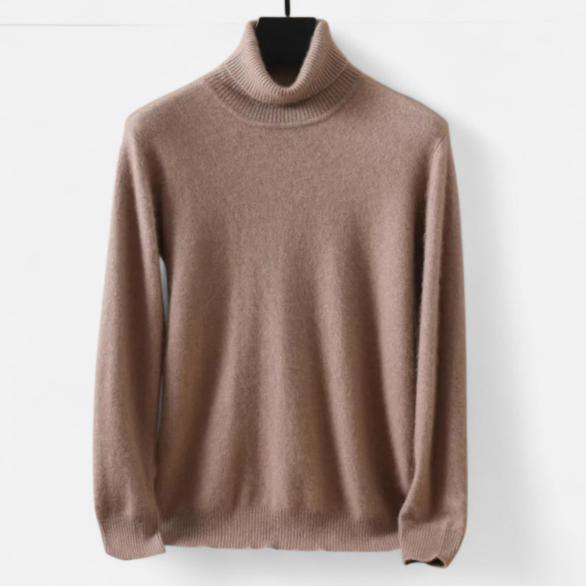 Men’s classic cashmere crew-neck sweater, understated heirloom luxury
