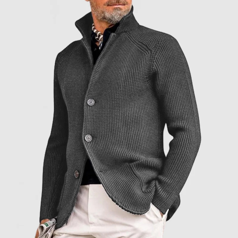 Cardigan homme maille intemporelle col V élégance raffinée