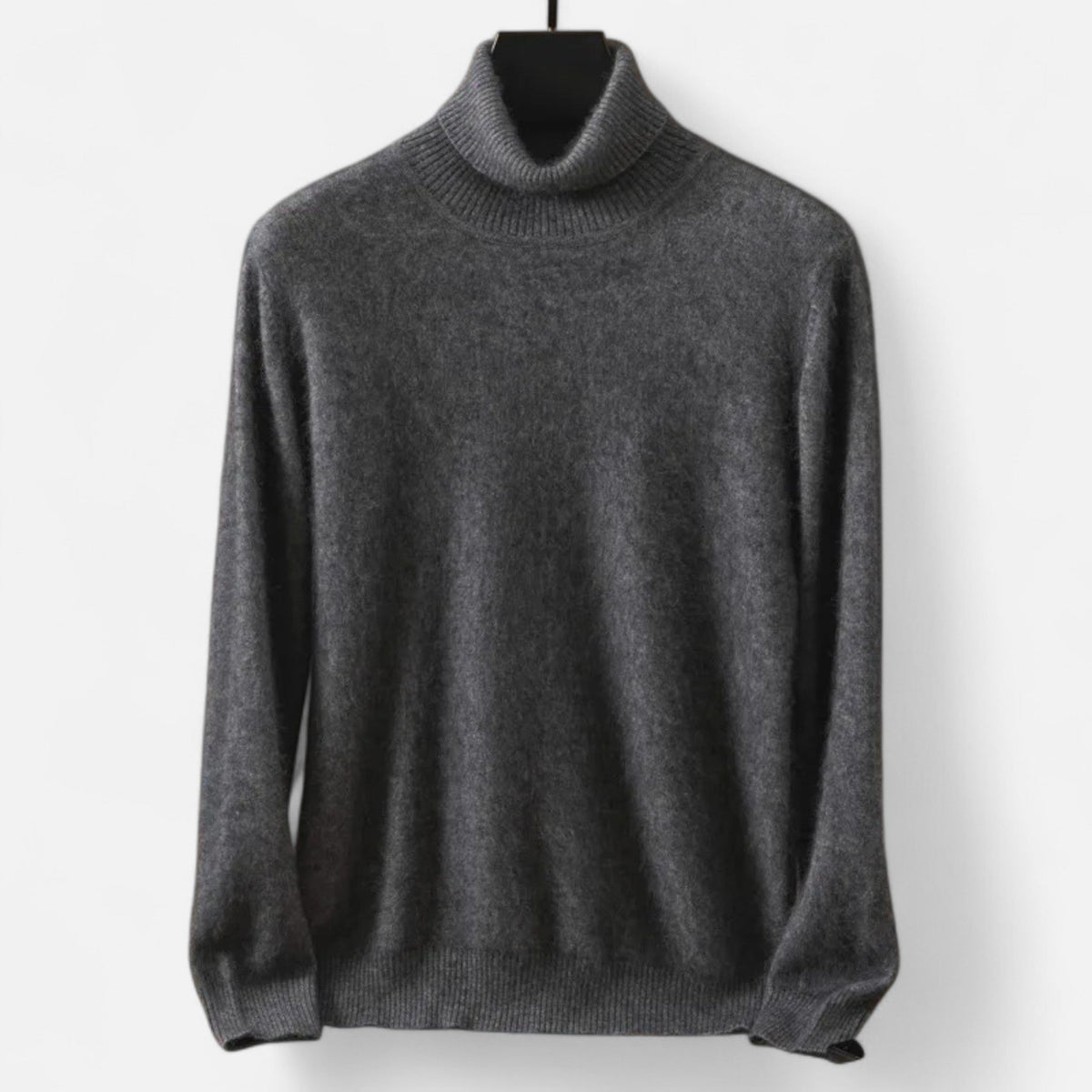 Men’s classic cashmere crew-neck sweater, understated heirloom luxury