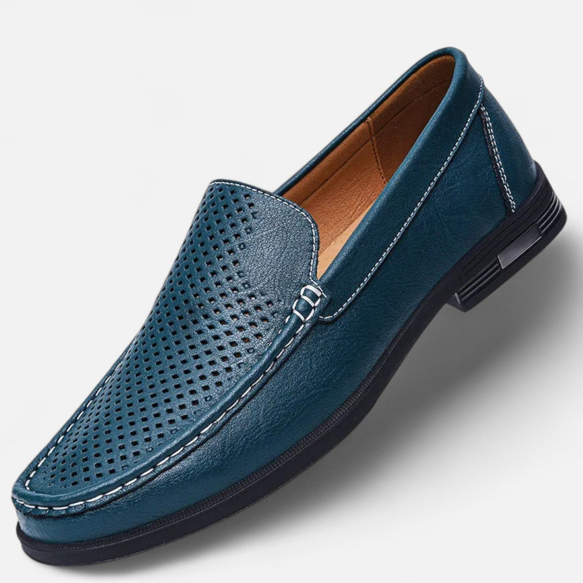Mocassins homme cuir sans lacets élégants bureau cérémonie