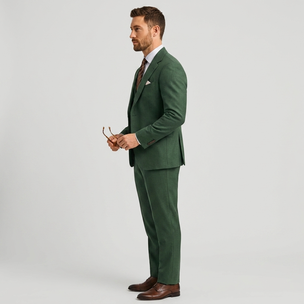 Pánský elegantní třídílný oblek se sakem, vestou a kalhotami