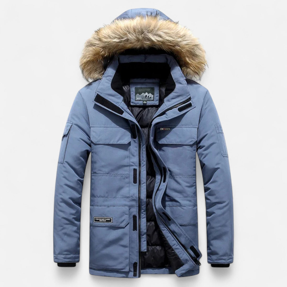 Parka homme duvet hiver capuche doublure polaire Ancienne Monde