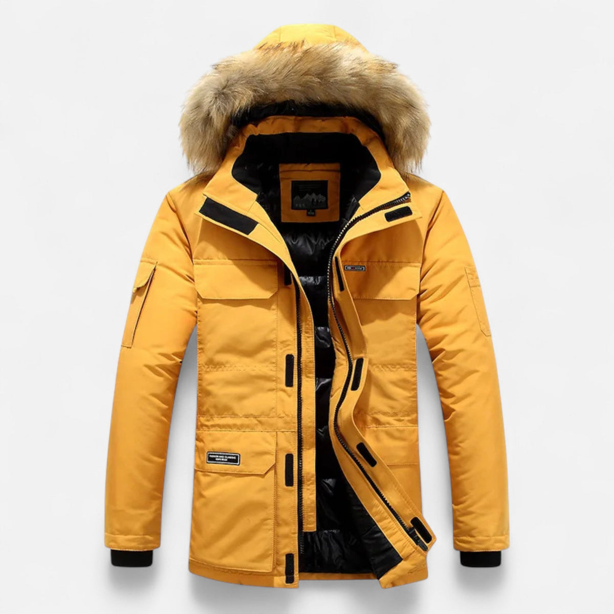 Parka homme duvet hiver capuche doublure polaire Ancienne Monde