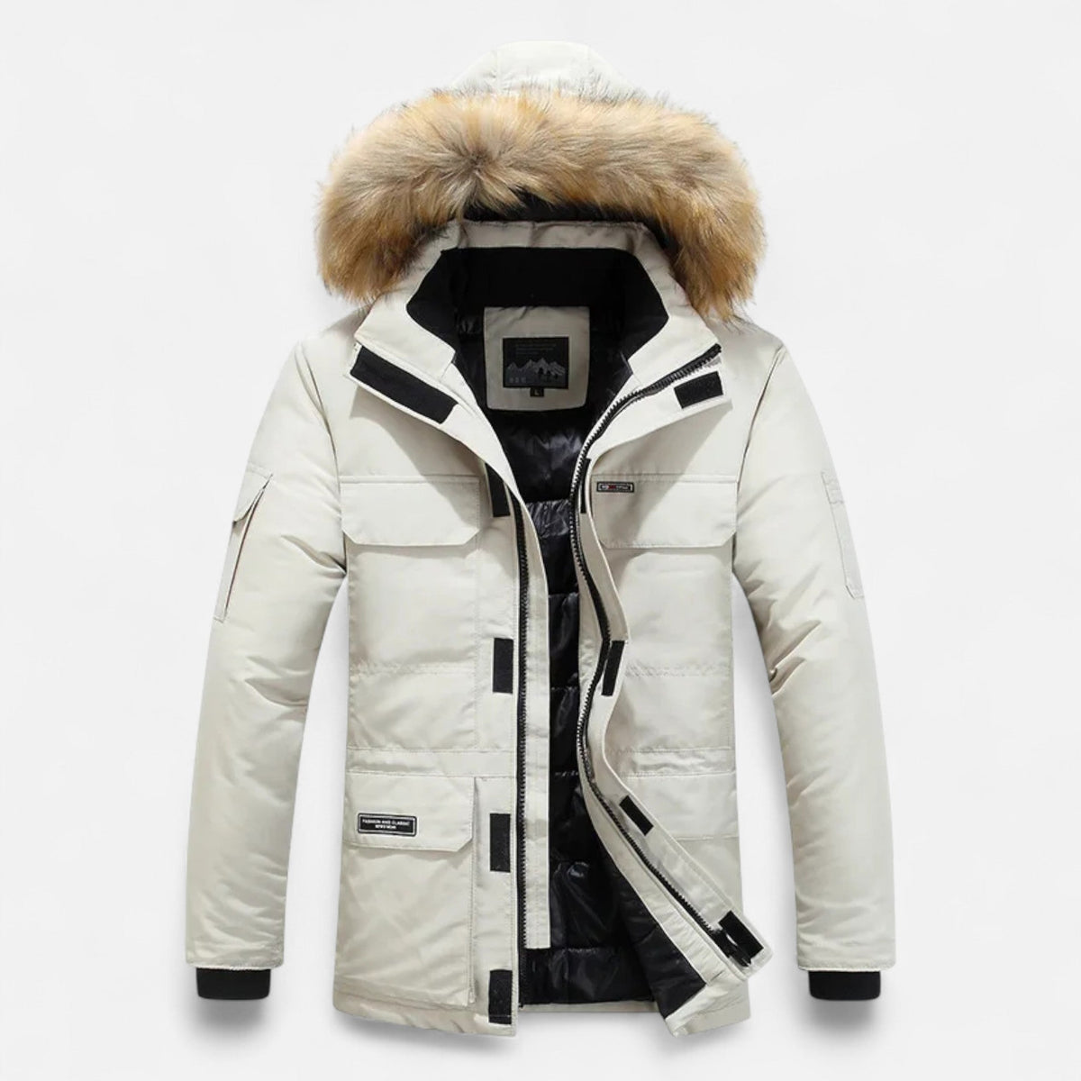Parka homme duvet hiver capuche doublure polaire Ancienne Monde