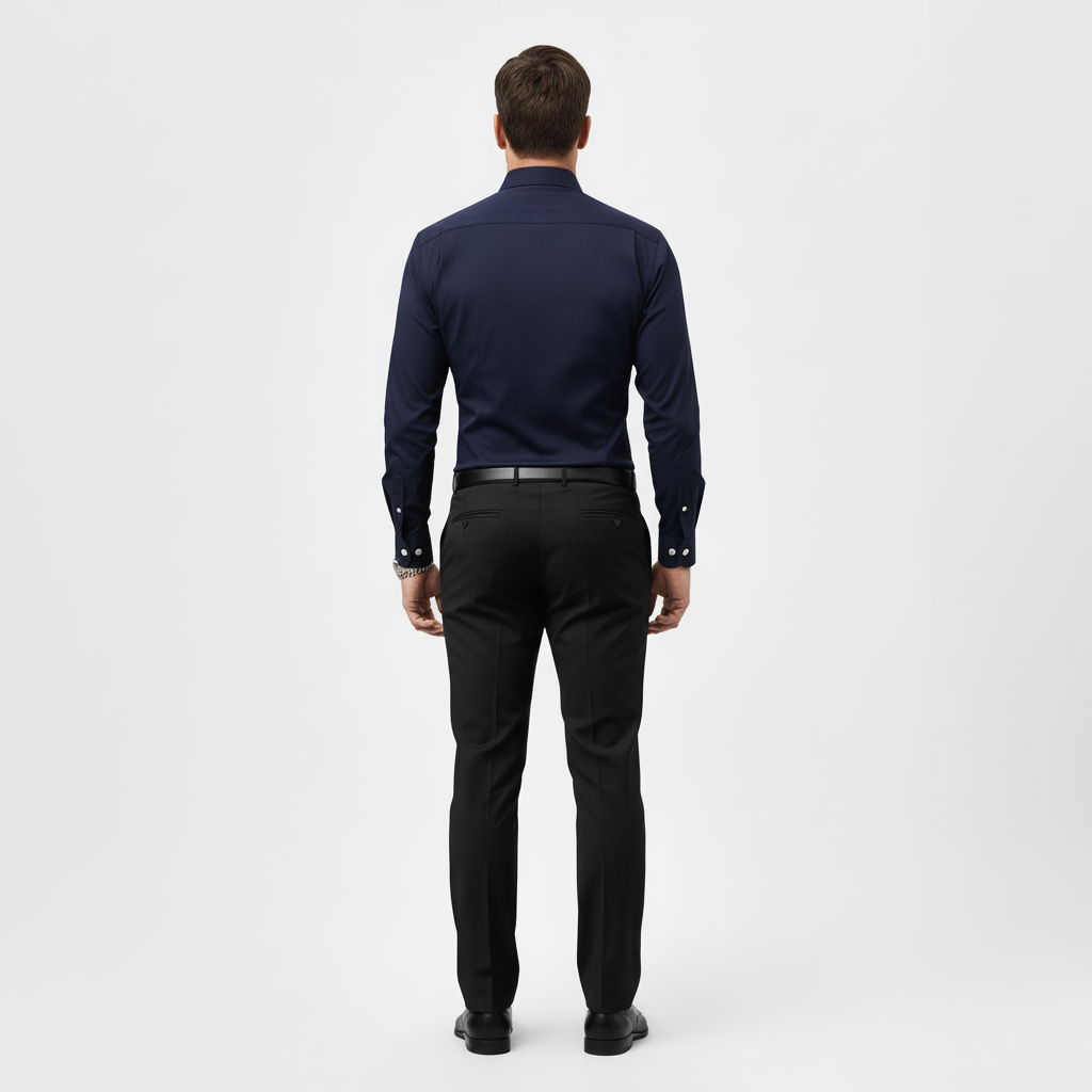 Camicia da uomo slim a maniche lunghe, curata e versatile