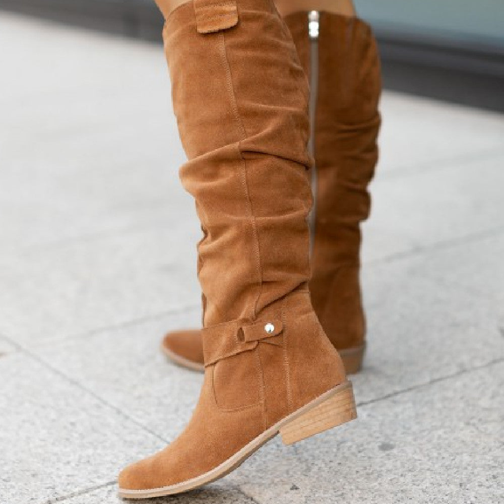Bottes hautes femme tige longue style moderne confort