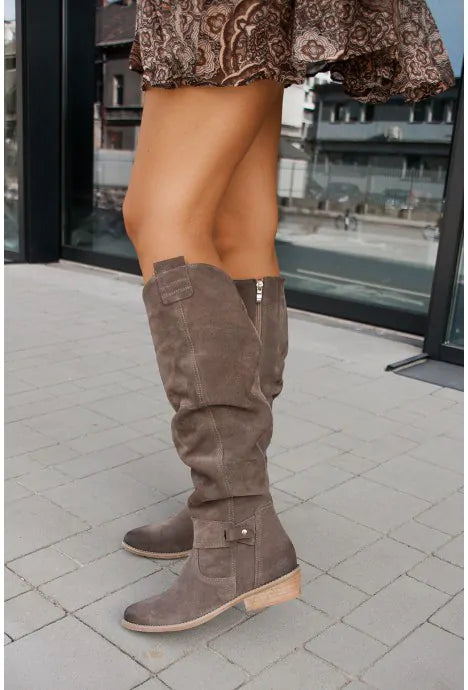 Bottes hautes femme tige longue style moderne confort