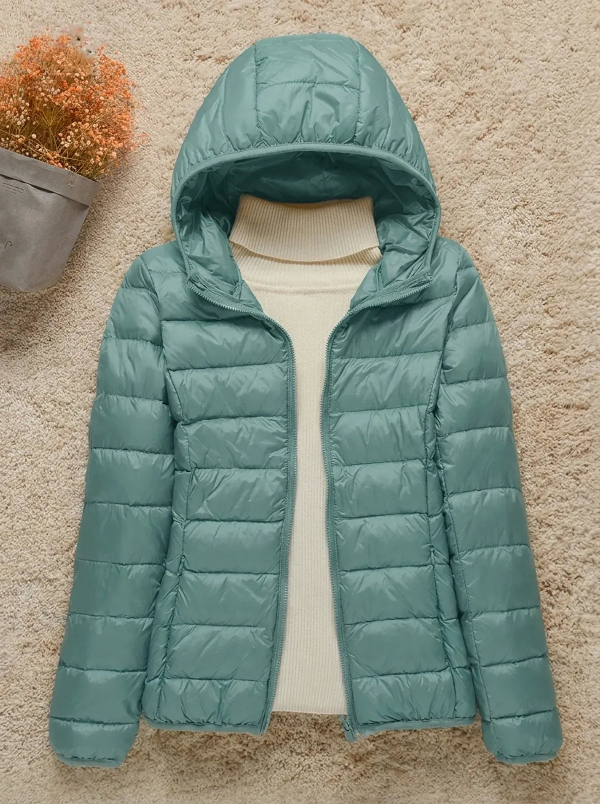 Piumino leggero da donna con isolamento termico, per l’inverno
